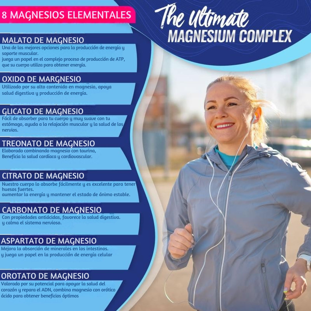 ✨ Magnesium Complex – 8 Tipos de Magnesio