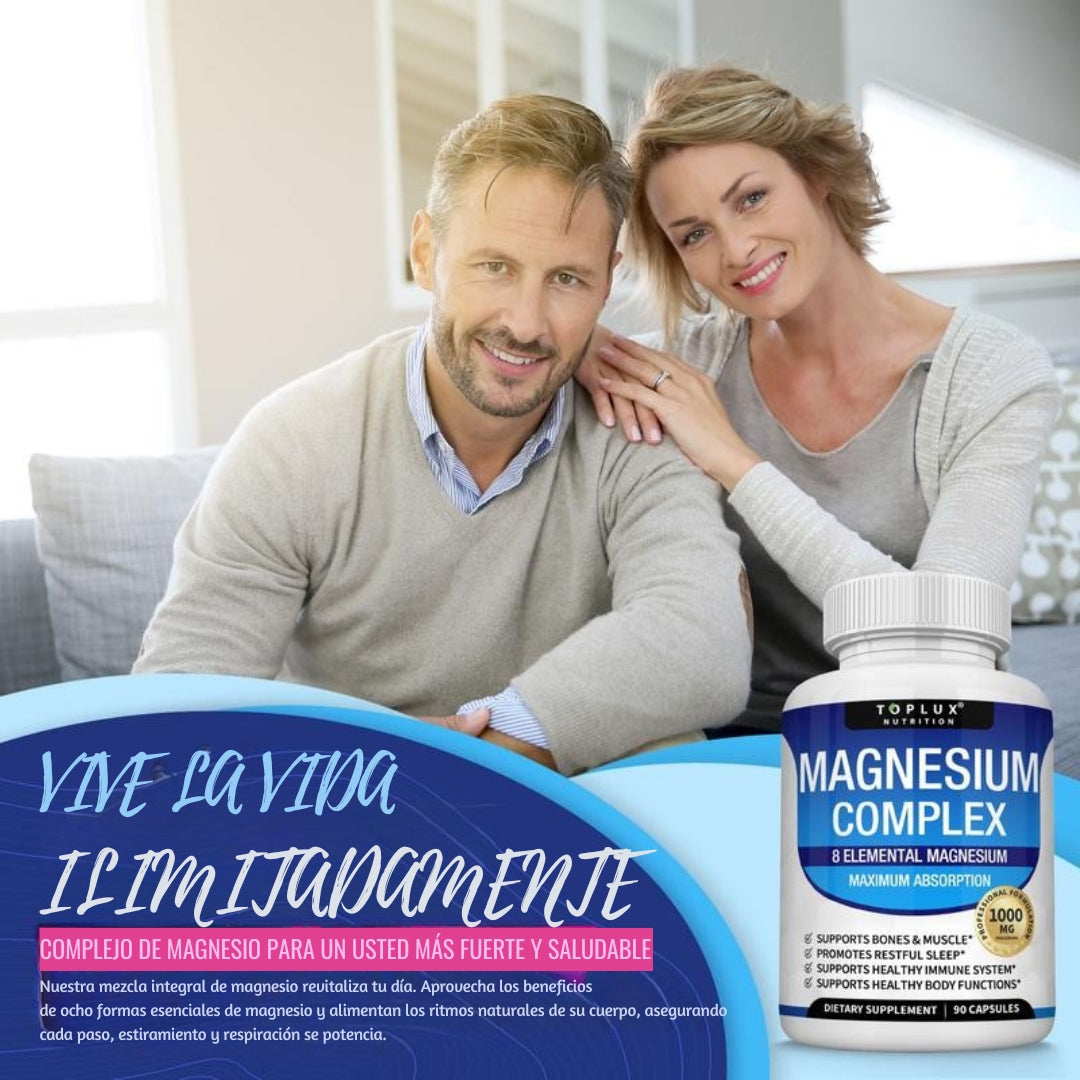 ✨ Magnesium Complex – 8 Tipos de Magnesio