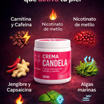 CANDELA DE PIMIENTA ROSA™ 🔥 - Crema Reductora con Efecto Térmico para Celulitis y Flacidez