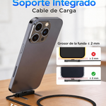 ⚡ Carga Súper Rápida + Soporte Integrado en un Solo Cable