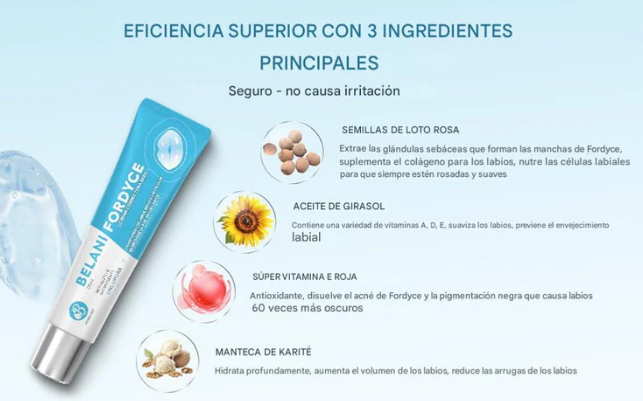 Belani-Fordyce® Despídete de las manchas en tus labios💋