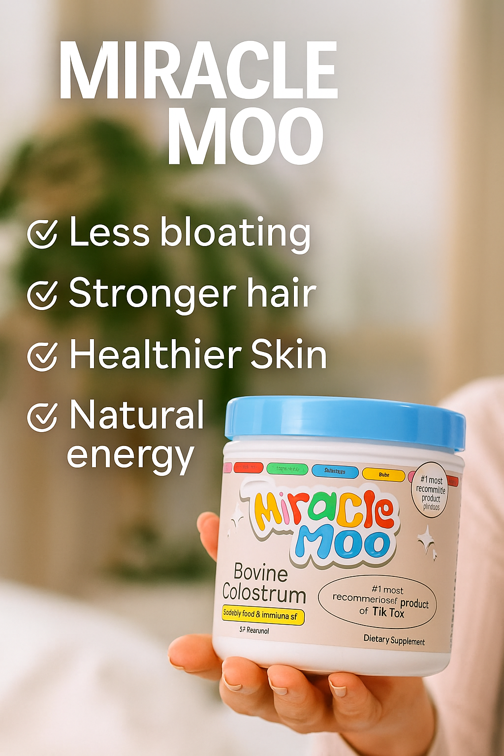 🥛 MIRACLE MOO® – Suplemento natural para el estómago💖