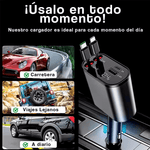 CARGADOR 4 EN 1 PARA AUTO - 120 WATTS