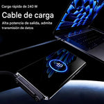 ⚡ Carga Súper Rápida + Soporte Integrado en un Solo Cable